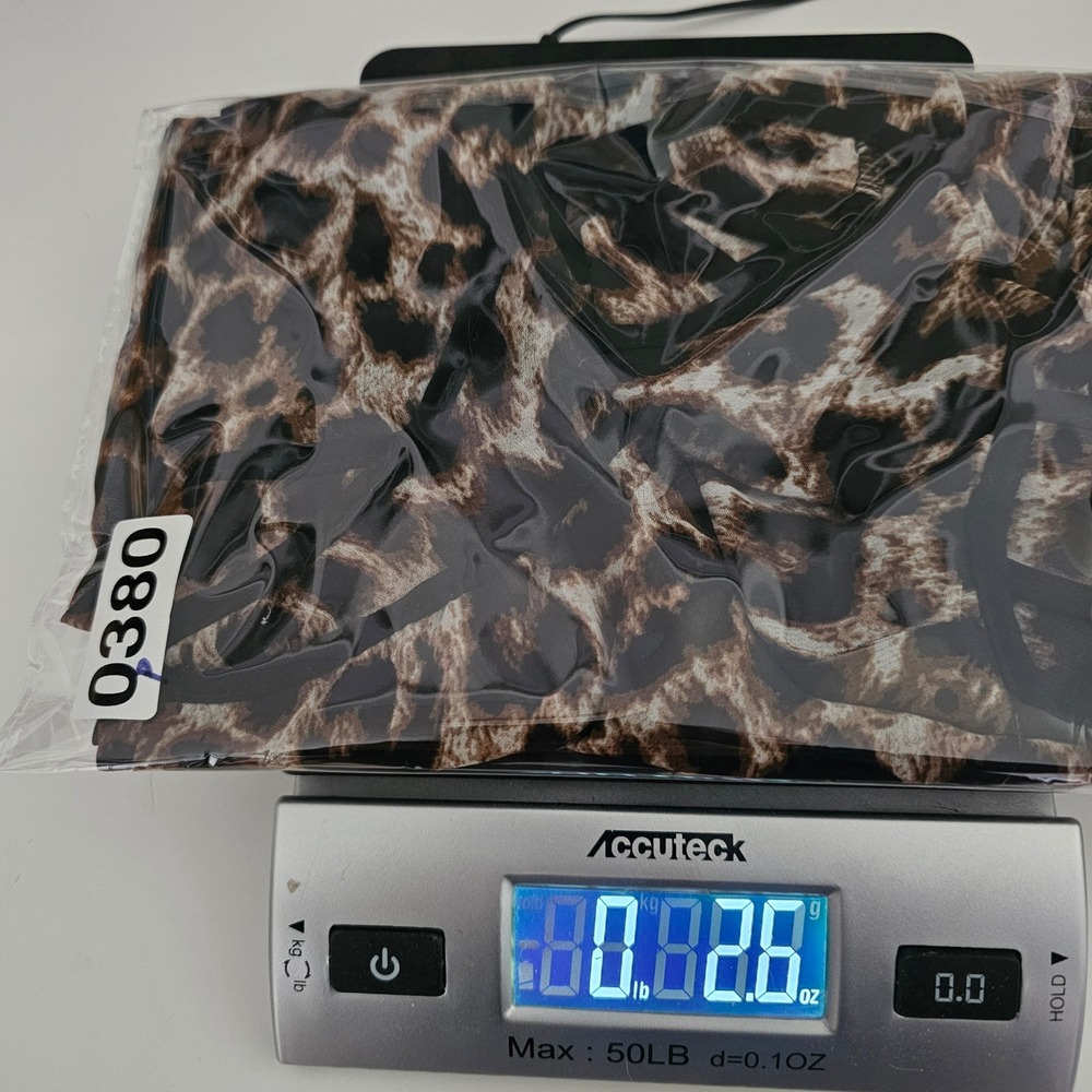 rue21 Leopard‎ Sheer High Low Racerback Tank Top Womens Small Swim Cover Up Y2K - Picture 7 of 7